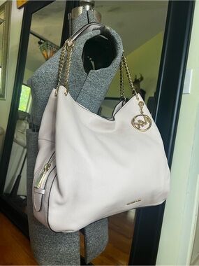 Michael Kors Lillie soft pink Large Shoulder Tote NWT